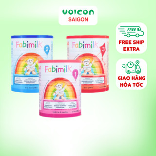 Sữa Fabimilk số 1, 2, 3 nhập khẩu từ Anh, sữa mát tăng cân, hỗ trợ tiêu hóa, phát triển toàn diện