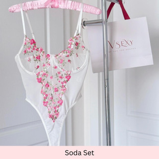 Đồ nội Y ren lưới pha tỉ mỉ Soda Set VSecret