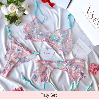 Đồ nội y cao cấp chất ren dệt hoa tỉ mỉ Taly set VSecret