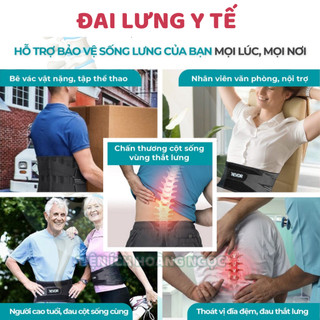 Đai Lưng Cột Sống Cao Cấp Hỗ Trợ Thoát Vị Đĩa Đệm, Thoái Hóa, Đau Lưng Mãn Tính
