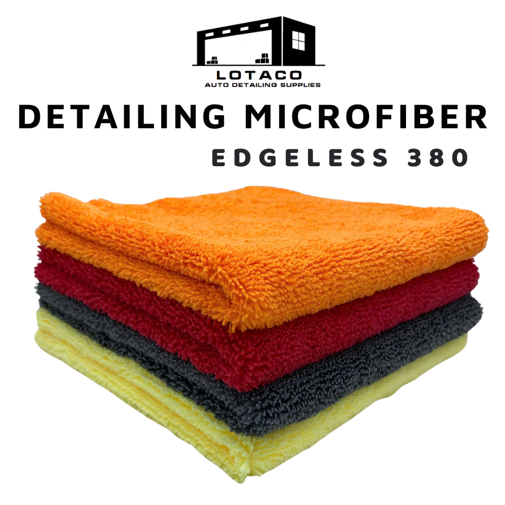Khăn lau đa năng EDGELESS 380gsm không viền detailing cao cấp  LOTACO 40x40cm  - 100% Microfiber | BigBuy360 - bigbuy360.vn
