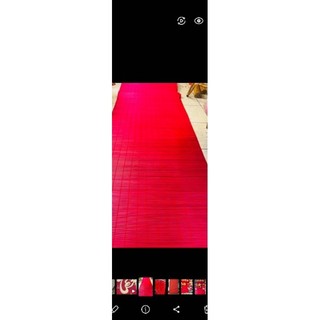 Mành trang trí trung thu, Mành sơn đỏ trang trí khổ 1,6x2m, mành tăm sơn đỏ giá rẻ