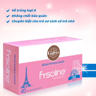 Nước muối Fysoline hồng/ vàng/ xanh vệ sinh mũi & mắt, chống nghẹt mũi, an toàn cho trẻ sơ sinh