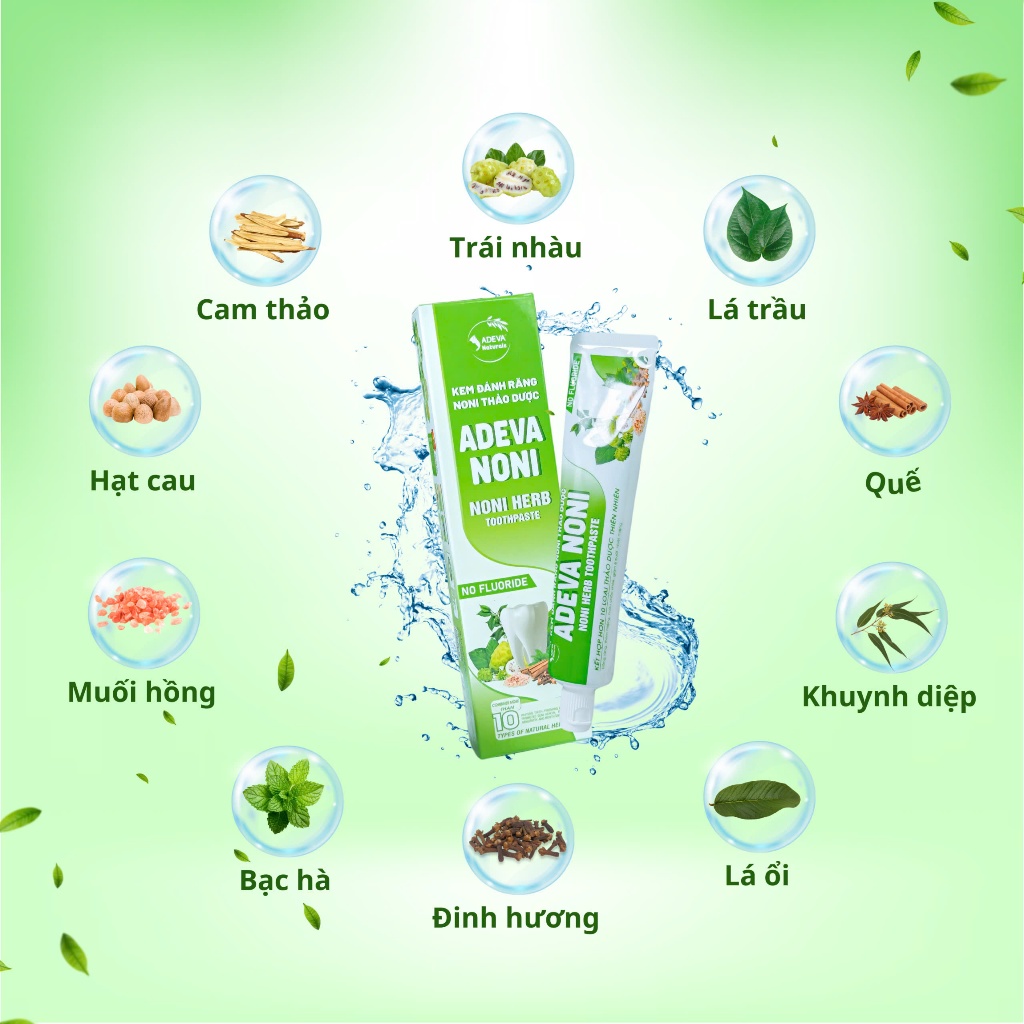 Kem đánh răng thảo dược trái Nhàu