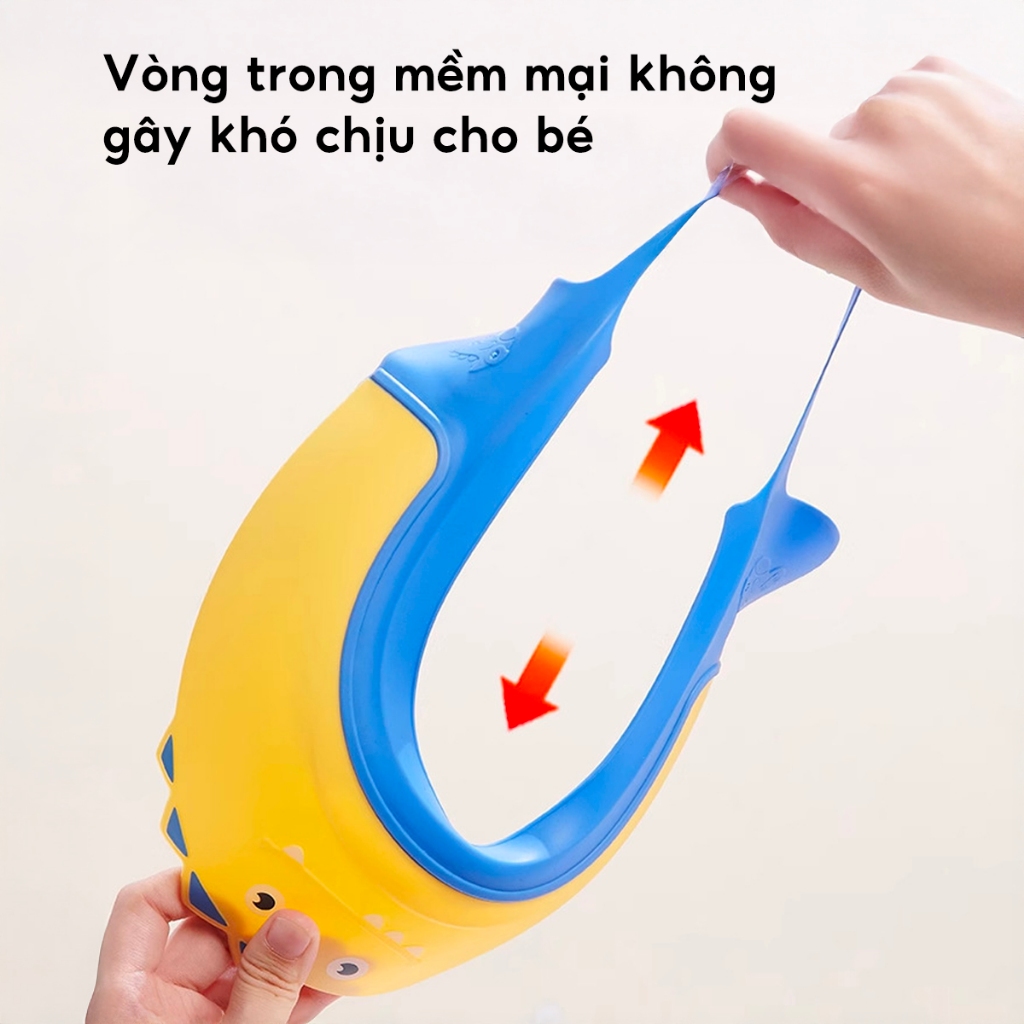 Mũ Gội Đầu Chắn Nước Vào Mắt Cho Bé ohBabyo Nón Tắm Chống Nước Vào Tai An Toàn Cho Trẻ Sơ Sinh