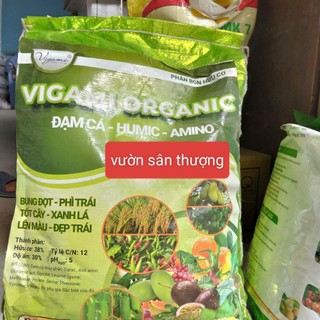 Phân Bón Hữu Cơ Chia Từ Bao 10kg Đạm Cá Humic Amino Vigami Organic