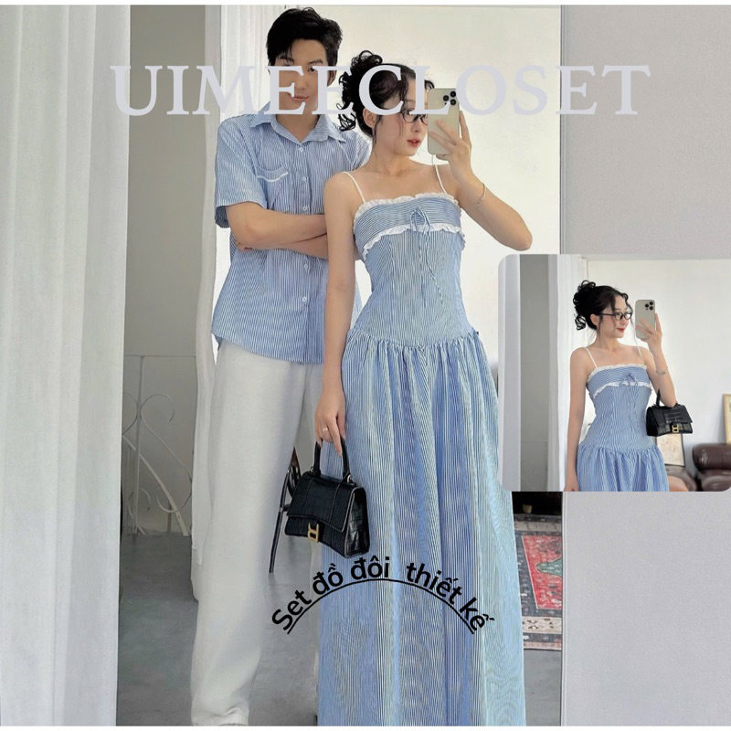 [ÁO TO kho hcm] Set đồ đôi đồ du lịch couple phong cách Hàn quốc áo đôi tình yêu Uimeecloset