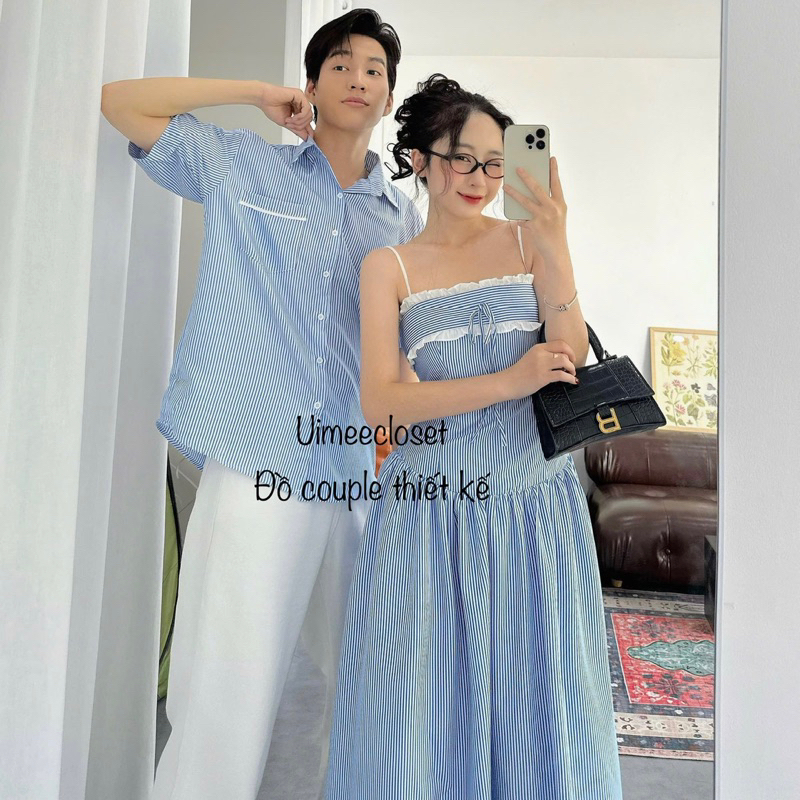 [ÁO TO kho hcm] Set đồ đôi đồ du lịch couple phong cách Hàn quốc áo đôi tình yêu Uimeecloset
