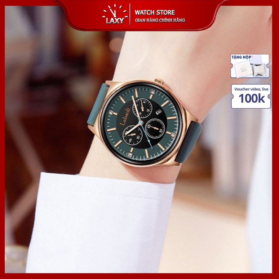 Đồng hồ nữ Labaoli Laxy Watch, Đồng hồ unisex silicon mặt số lớn thời ...
