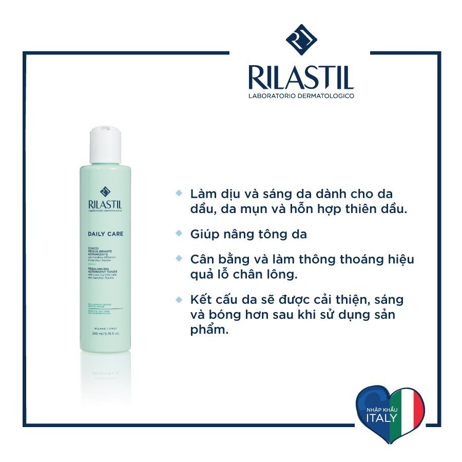 TONER DÀNH CHO DA DẦU MỤN - RILASTIL DAILY CARE REBALANCING ASTRINGENT TONER 200ml - ÚT STORE