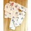 Bộ đồ pizama dài tay vải xô muslin Kunbaby ,đồ ngủ trẻ em nằm điều hòa, họa tiết dễ thương.
