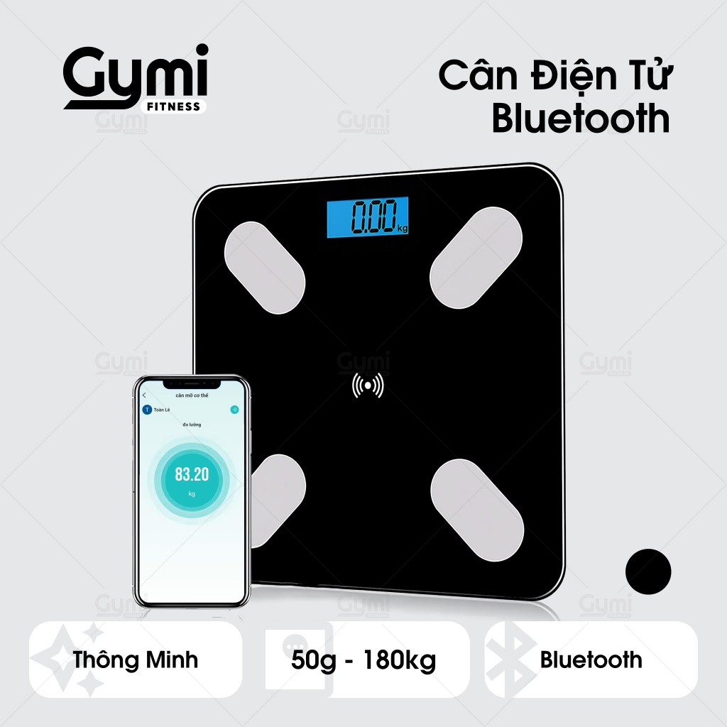 [Tặng Pin] Cân Điện Tử Sức Khỏe Thông Minh - Kết Nối Bluetooth, Tặng Kèm Pin - CanSucKhoe01
