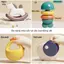 Vali gặm nướu xúc xắc lục lạc cao cấp cho bé GutyKids ,10 món đồ chơi xúc xắc bằng silicon hộp đựng