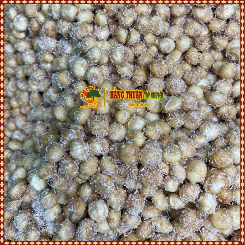 Hạt Mắc Ca Nướng Bơ Hạnh Nhân Cơm Dừa Hằng Thuận Tây Nguyên