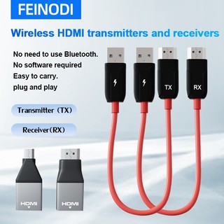 Feinodi Đường dây truyền và nhận HDMI không dây, hỗ trợ máy chiếu, điện thoại di động và máy tính bảng
