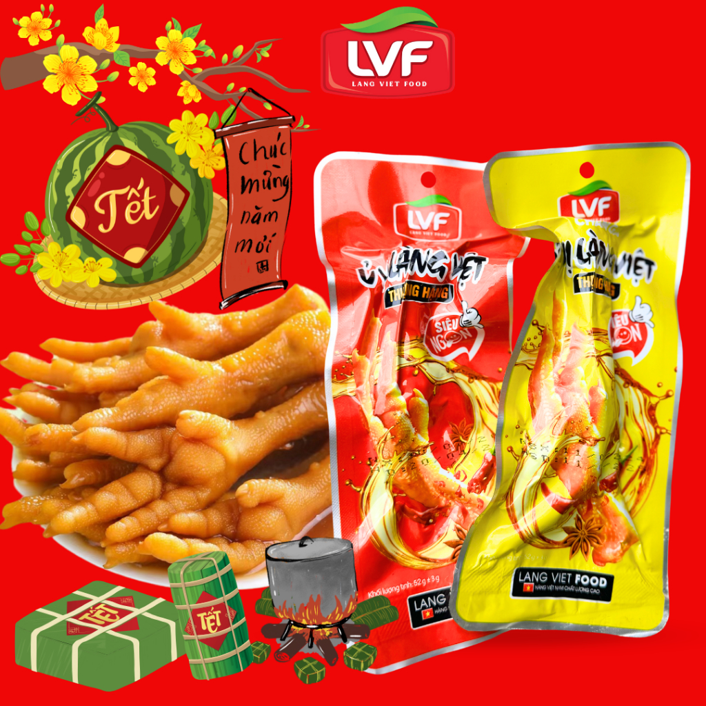[C0mb0 30] BỊCH chân gà ớt Cay loại 32g Siêu Cay