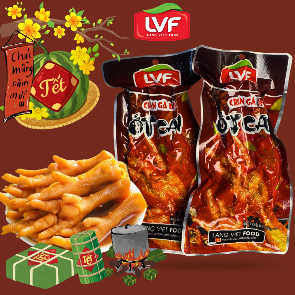 Combo 20 Chân Gà Ủ Vị Thượng Hạng 35g Vàng