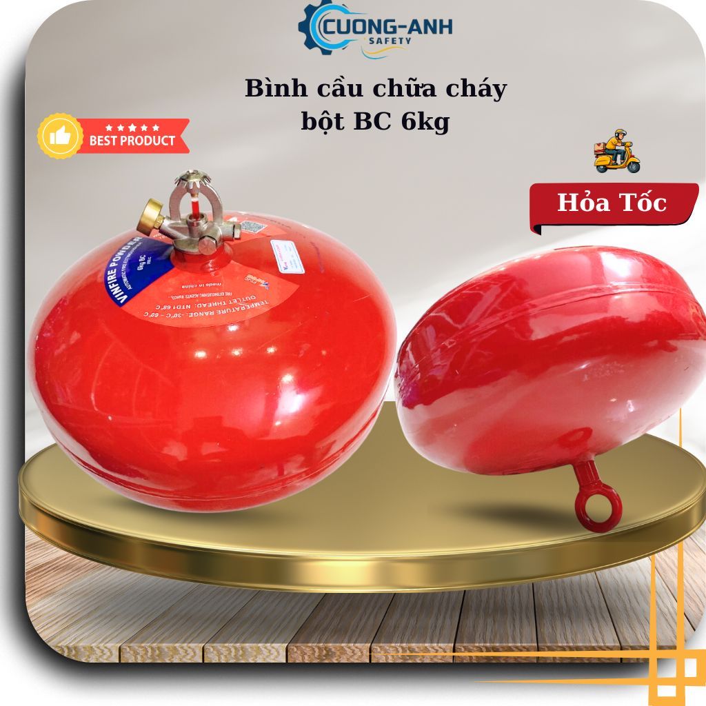 Bình cầu chữa cháy bột tự động treo trần 6kg XZFTB-6 XZFTB-6