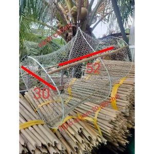 10 lờ cá vành carbon(30*52) tặng 20 cây chổi
