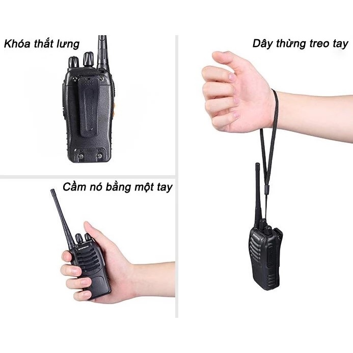 Bộ Đàm Baofeng BF-888S Chính Hãng Khoảng Cách Từ 3Km Đến 5Km, Gồm 16 Kênh, Chất Lượng Âm Thanh Chuẩn