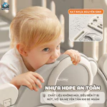 Quây Cũi Nhựa Phi Hành Gia Mới 2026, Quây Cũi Cao Cấp Full Set Tặng Kèm 100 Bóng + Thảm + Set Bóng Rổ Bảo Hành Trọn Đời — ảnh 2