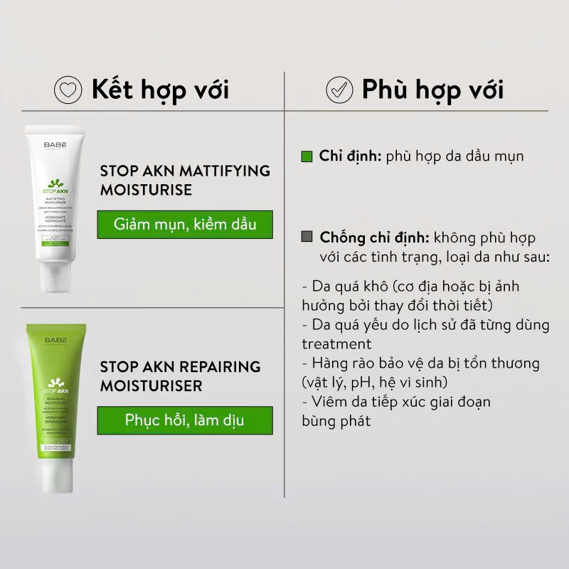 [BẢN MỚI NHẤT] Sữa rửa mặt BABE da dầu mụn LABORATORIOS BABE STOP AKN PURIFYING CLEANSING