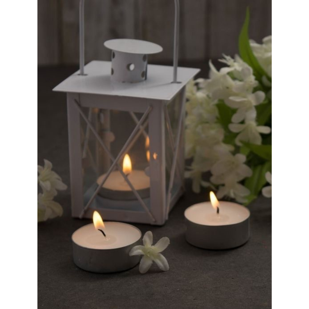 Nến TeaLight đốt tinh dầu , nến xông tinh dầu, không mùi, không khói cháy trong 2h màu trắng