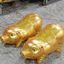 Heo siêu to khổng lồ vàng gold may mắn 35x70cm