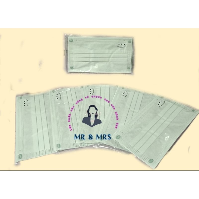 [Set 10c/30c/50c ] Mask/Khẩu Trang  Thời Trang Hoạt Hình  NGƯỜI LỚN ( không hộp) - Mr&Mrs House