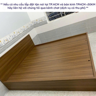 Giường Ngủ Gỗ FIVO FN01, Gỗ Chống Ẩm Cao Cấp, Nhiều Kích Thước, Trả góp 0%, Freeship + Free lắp đặt