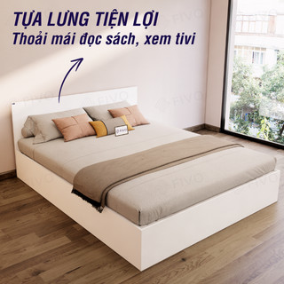 Giường Ngủ Gỗ FIVO FN01, Gỗ Chống Ẩm Cao Cấp, Nhiều Kích Thước, Trả góp 0%, Freeship + Free lắp đặt