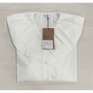 Áo Sơ Mi Cổ Bèo BabyDoll Dáng Rộng Tay Phồng Dài Phong Cách Điệu Đà Tiểu Thư
