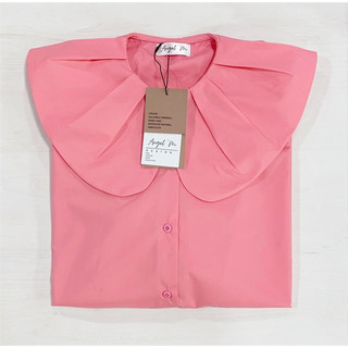 Áo Sơ Mi Cổ Bèo BabyDoll Dáng Rộng Tay Phồng Dài Phong Cách Điệu Đà Tiểu Thư