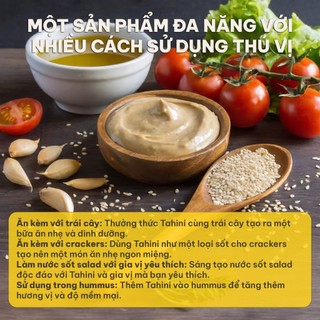 Bơ Mè Tahini 100% WayOf - 1kg 3kg 5kg - Không Đường Không Dầu - Bổ Sung Canxi