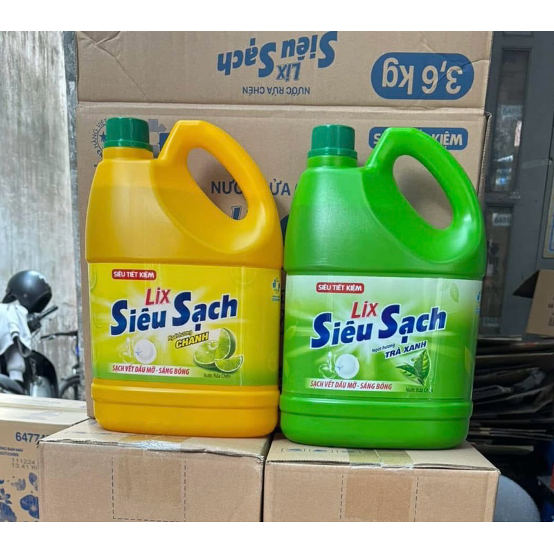Lix NRC Siêu Sạch Chanh / tra xanh 3,6kg - LIXRC