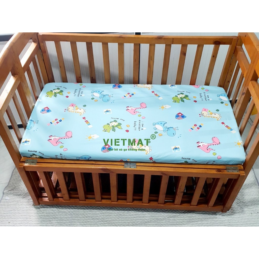 Ảnh Ga chống thấm cotton TILO bọc cũi, giường lau được, thoáng mát không nóng bí, không sột soạt 20 size 3