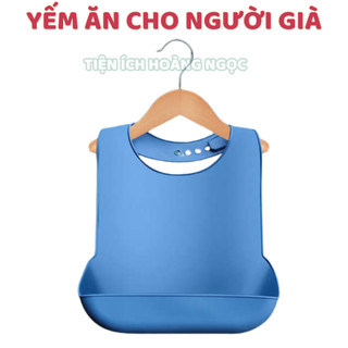 (Bản Nâng cấp)Yếm ăn cao cấp có túi hứng thức ăn cho người bệnh/người già chống thấm nước sạch sẽ
