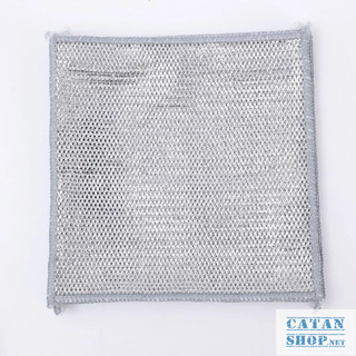 Set 5 Khăn Rửa Chén Kim Loại Đan Lưới 2 Lớp Dày Dặn Cọ Rửa Xoong Nồi Không Bong Tróc, Vệ Sinh Đa Năng-GD797-Kruachenkc