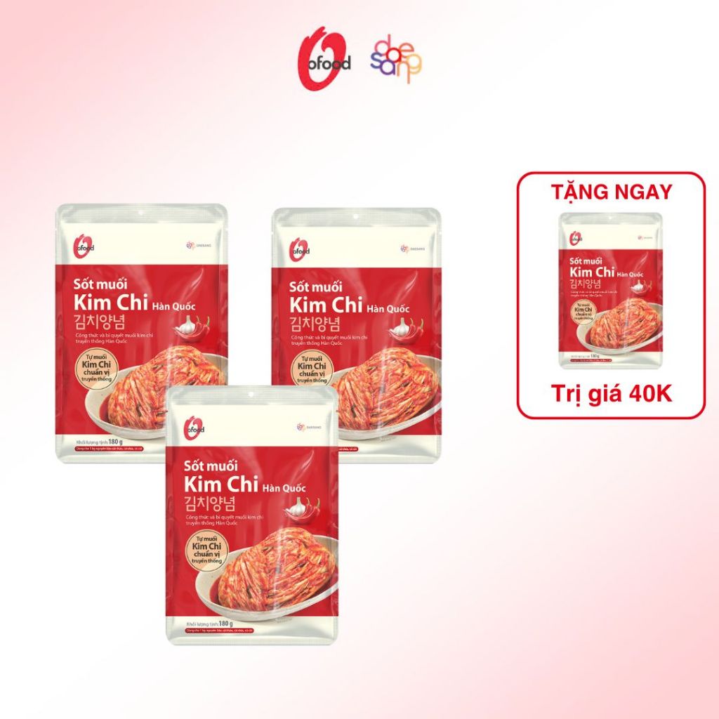 Ảnh Combo 3 gói sốt muối kim chi O'food 180g / gói 4