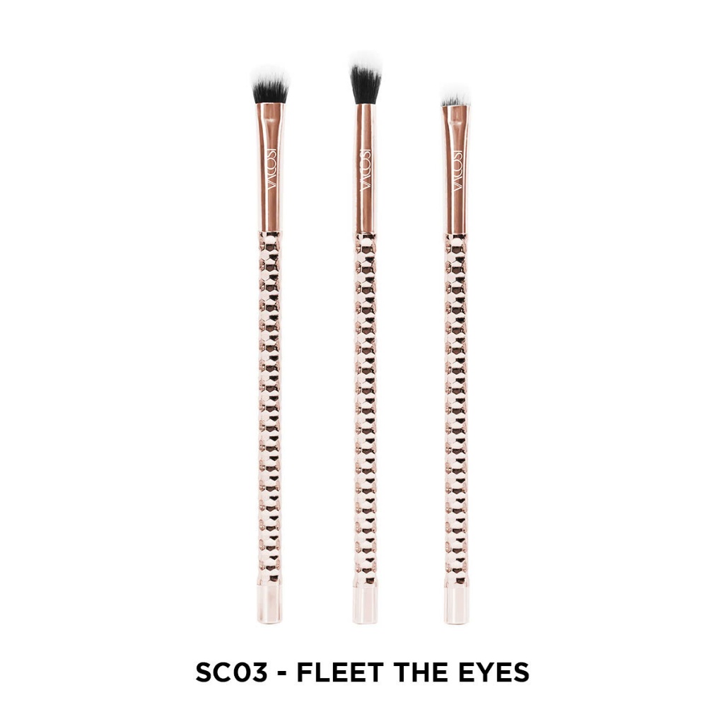 SC03 - BỘ KIT 3 CỌ MẮT PRO VACOSI, PHIÊN BẢN GOLDEN DRAGON - VACOSI FLEET  THE EYES BRUSH KIT, 3PCS