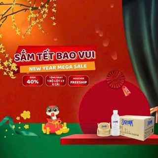 Thùng 24 chai nước tinh khiết Sapuwa 330ml
