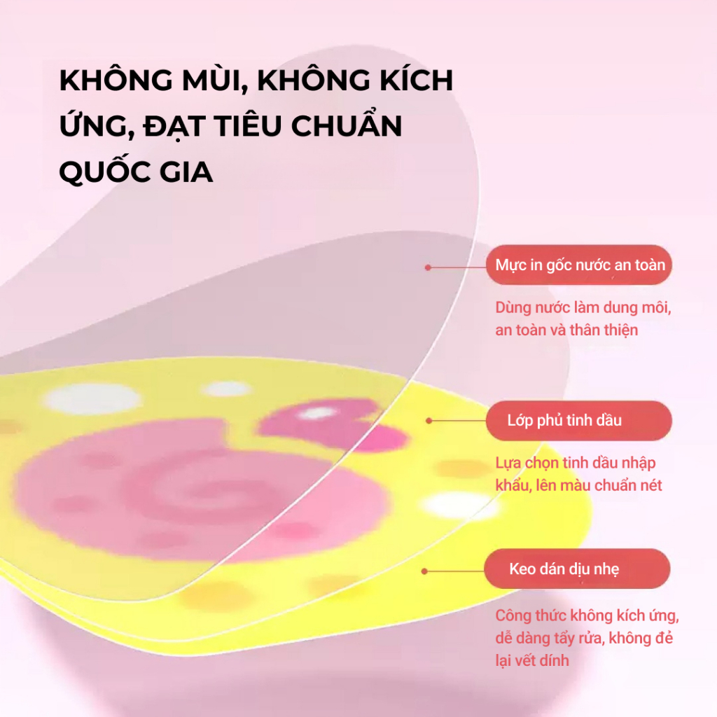 Ảnh Sticker dán móng tay Mideer, nhiều chủ đề, phát sáng ban đêm, có thể tái sử dụng 3