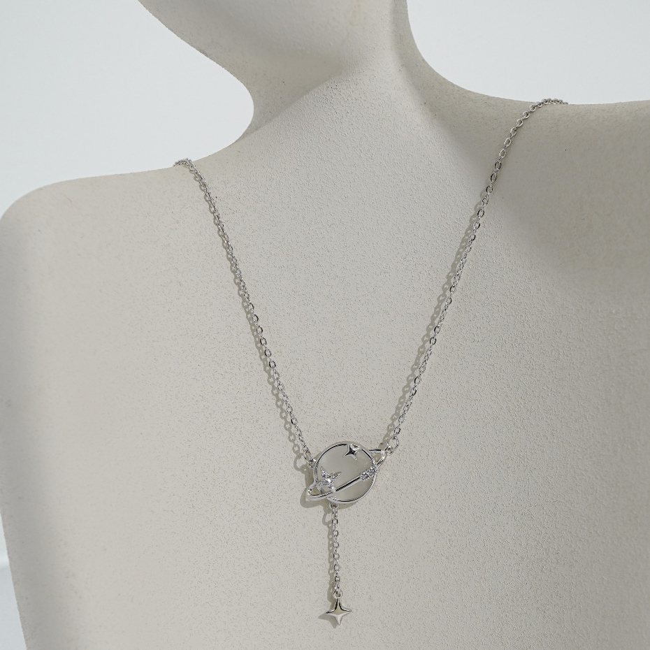 Ảnh Dây chuyền nữ CDE Orbiting Star Necklace Silver CDE6443SV 4