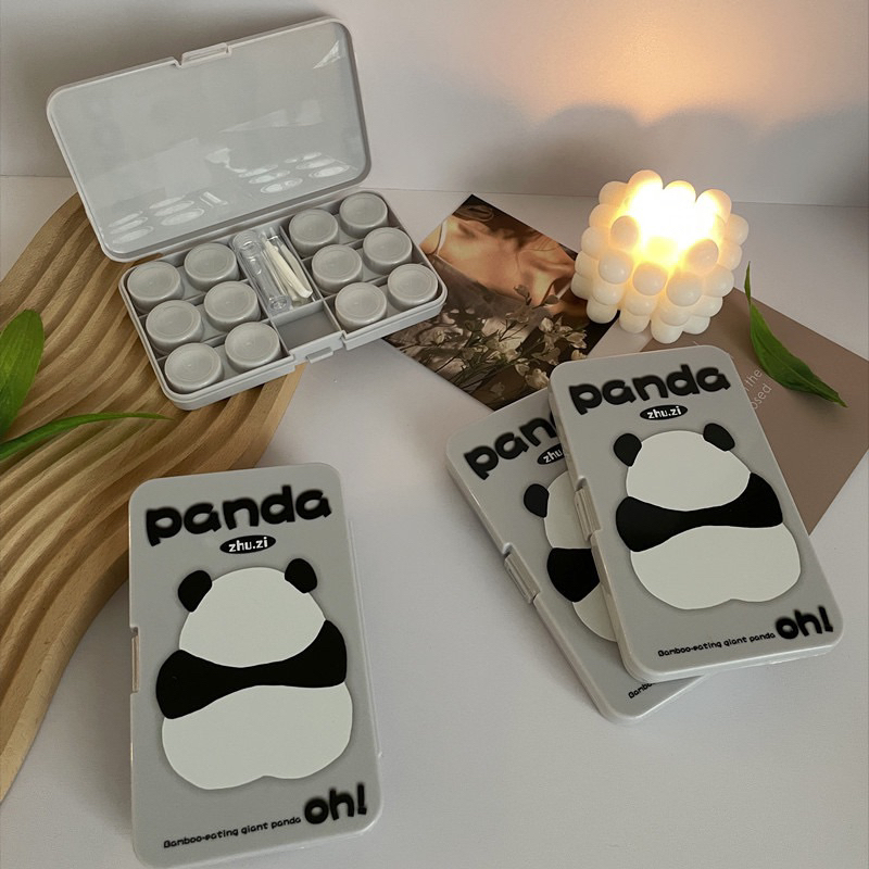 khay đựng Lens panda kute 6 ô Muneyes