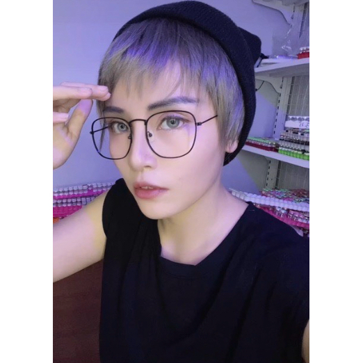 [TẶNG LƯỚI TRÙM] TÓC TOMBOY/ TÓC TÉM ĐỦ MÀU CAO CẤP HÀN QUỐC CÓ DA ĐẦU