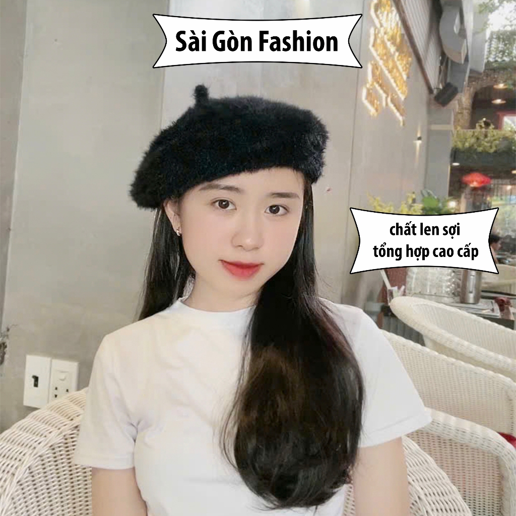 Mũ Nồi Beret Mùa Đông Cao Cấp Hot Trend cho Nữ