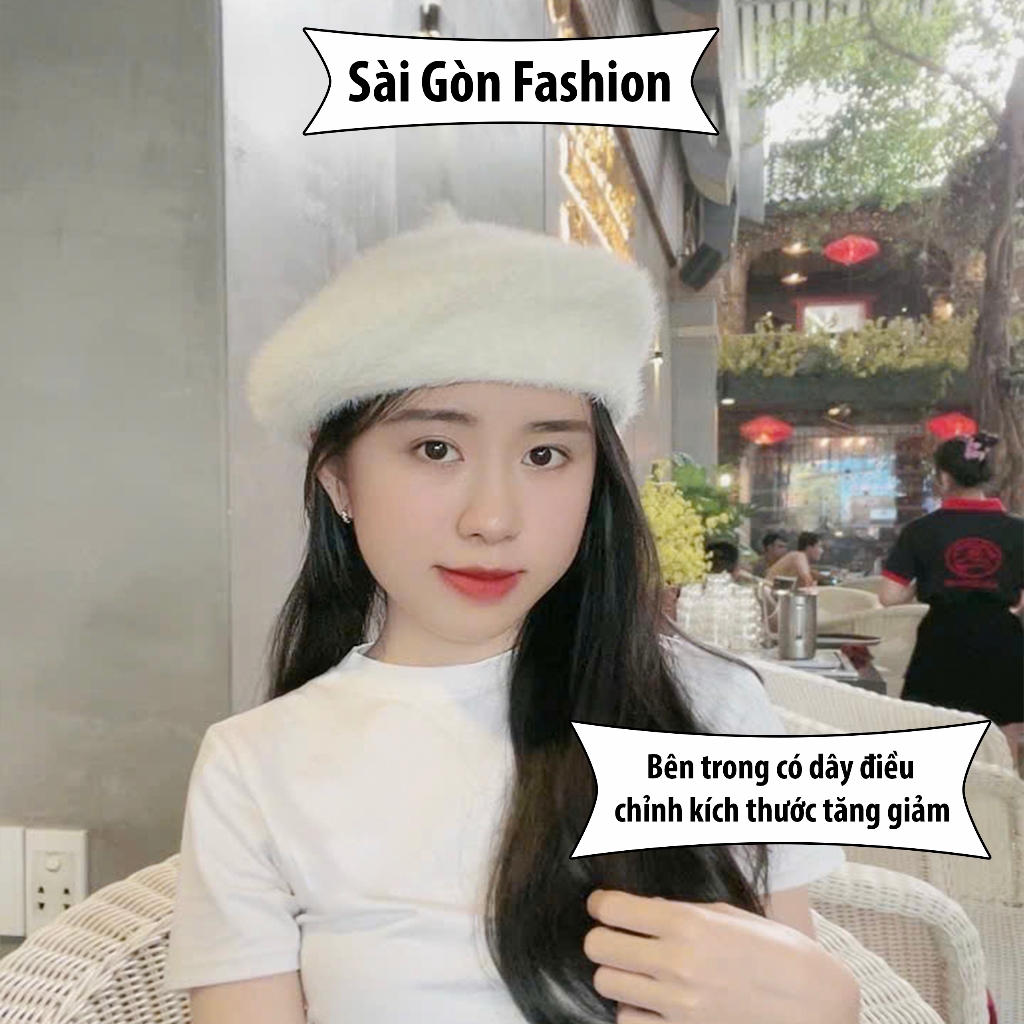 Mũ Nồi Beret Mùa Đông Cao Cấp Hot Trend cho Nữ