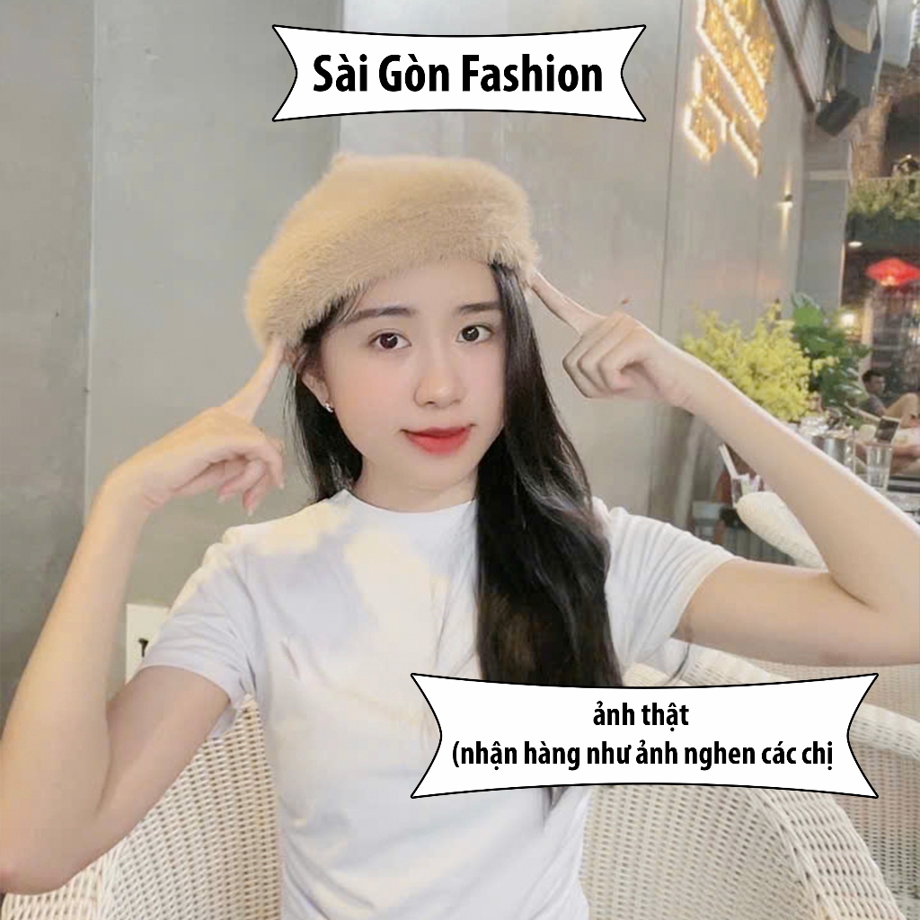Mũ Nồi Beret Mùa Đông Cao Cấp Hot Trend cho Nữ