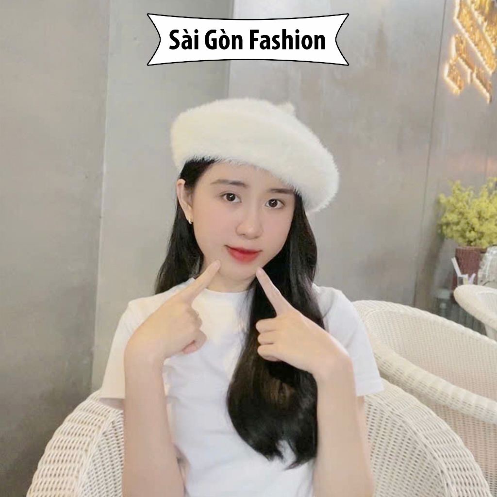 Mũ Nồi Beret Mùa Đông Cao Cấp Hot Trend cho Nữ