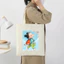 Túi vải tote CÔ BÉ ĐI HỌC HẠNH PHÚC Túi canvas đi chơi đi học thời trang dài 35x40 tota045 HÌNH IN SẮC NÉT